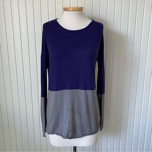 41 Hawthorne Sweater Blue Gray (Grey) Colorblock Size XS